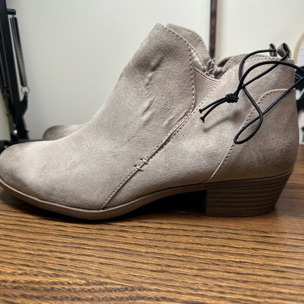 NWT Arizona Jeans Faux Suede Ankle Boots Size 10‎ - Picture 6 of 8